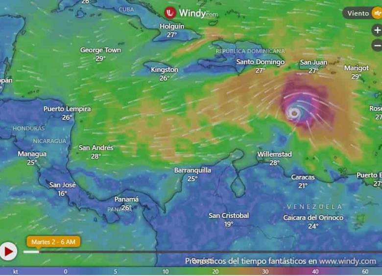Siga en vivo la trayectoria del huracán Beryl: activan alerta para La Guajira