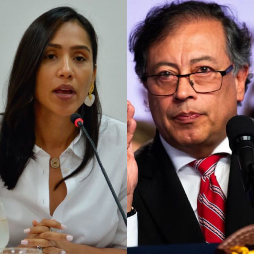 Claudia Margarita Zuleta y Gustavo Petro.