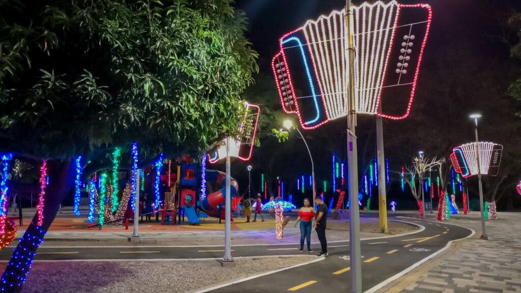 El Ecoparque del río Guatapurí será uno de los lugares iluminados en Valledupar en esta Navidad.   FOTO: CORTESÍA ESTIV.
