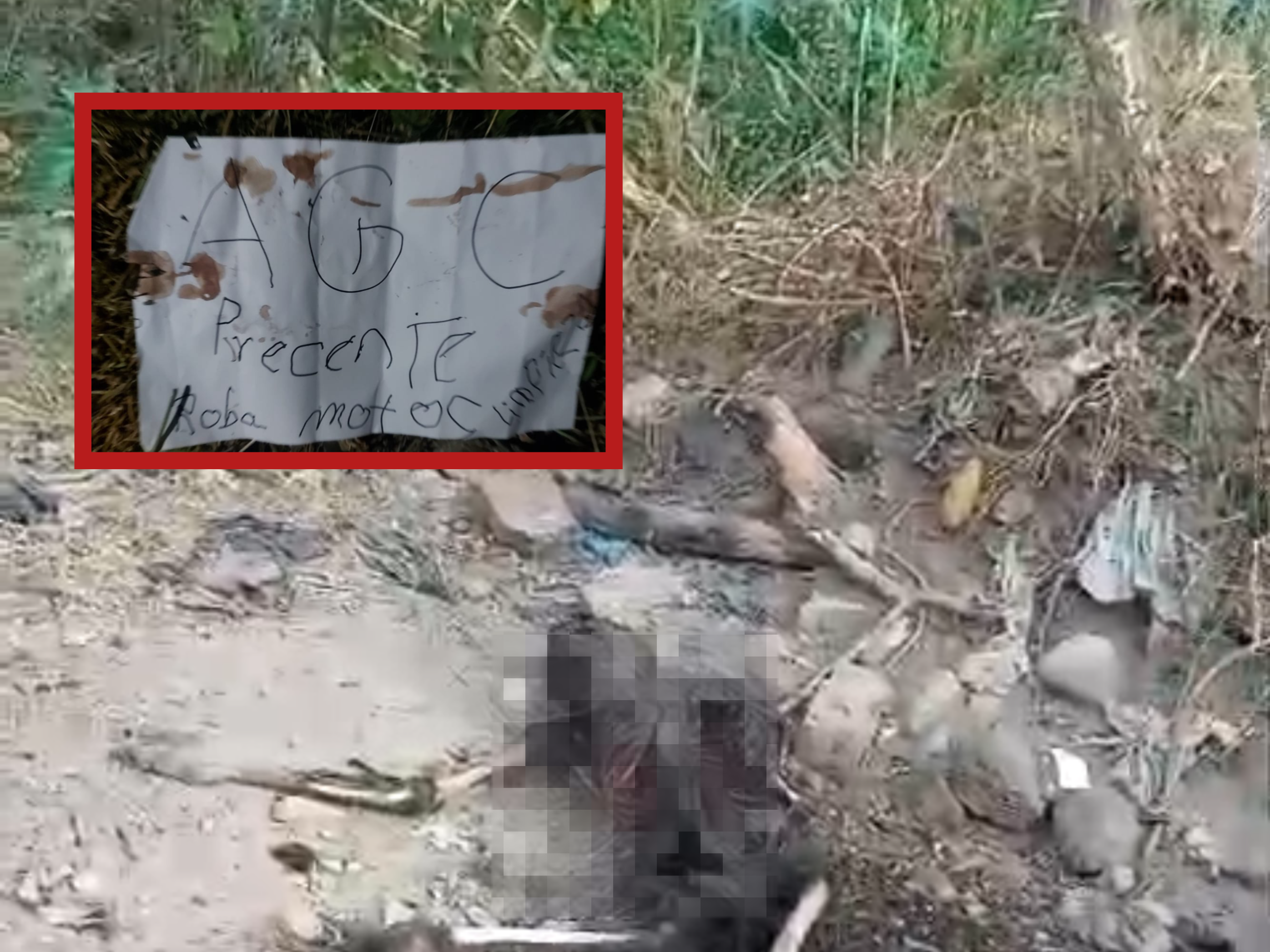 Los cuerpos fueron encontrados luego que la comunidad empezara a sentir un fuerte olor