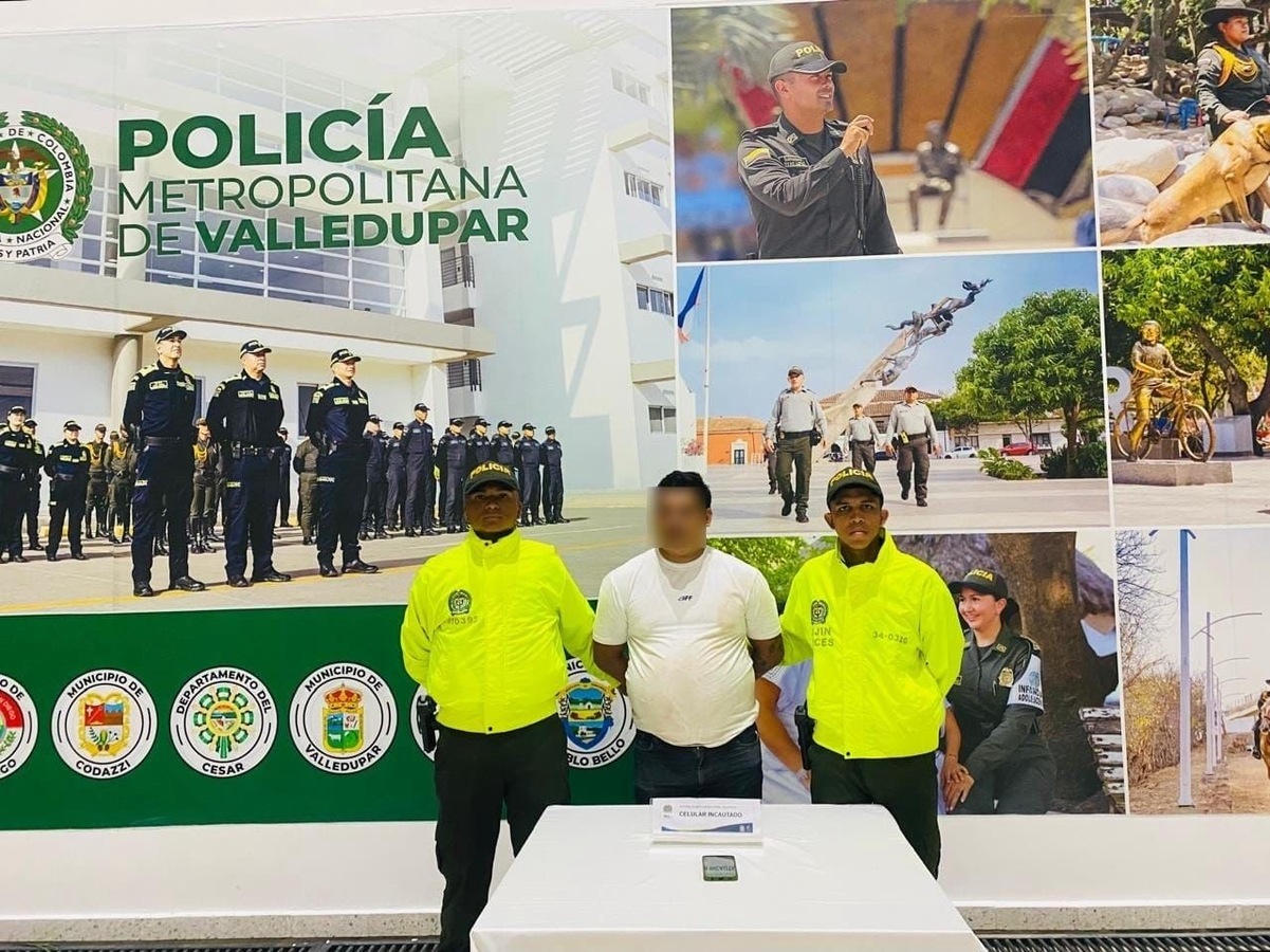 PIE DE FOTO: El capturado había estado privado de la libertad por varios delitos, incluido homicidio. Foto: Policía Metropolitana