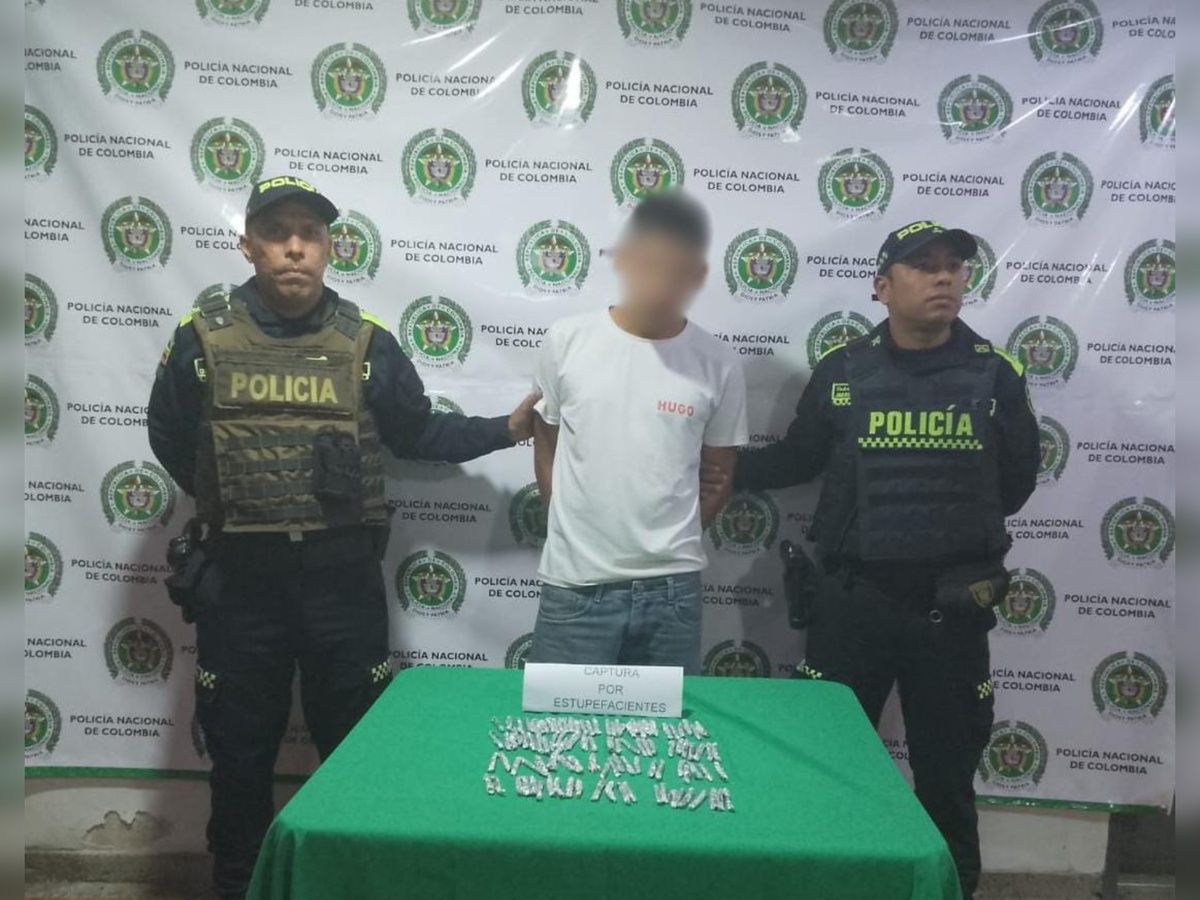 PIE DE FOTO: El capturado fue puesto a disposición de la autoridad correspondiente. Foto: Policía Cesar