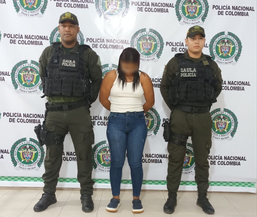 PIE DE FOTO: La mujer fue capturada luego de una investigación en su contra. Foto: Policía