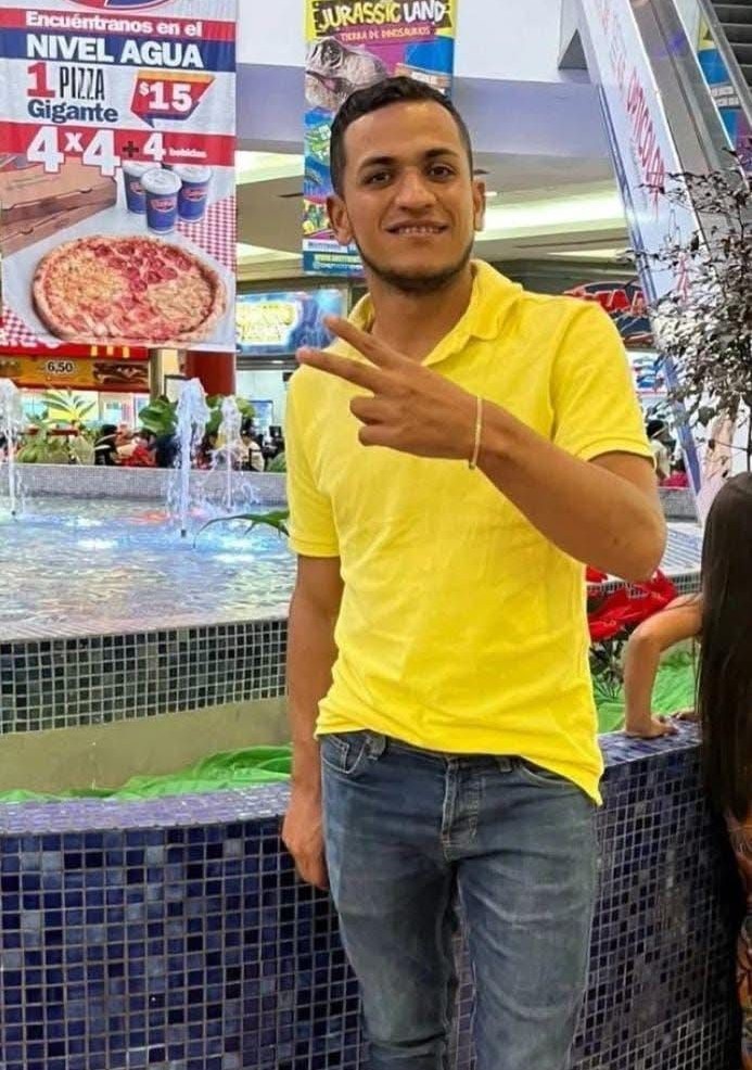 Fotografía de Brayan Sair Navarro Cáceres, de 28 años.