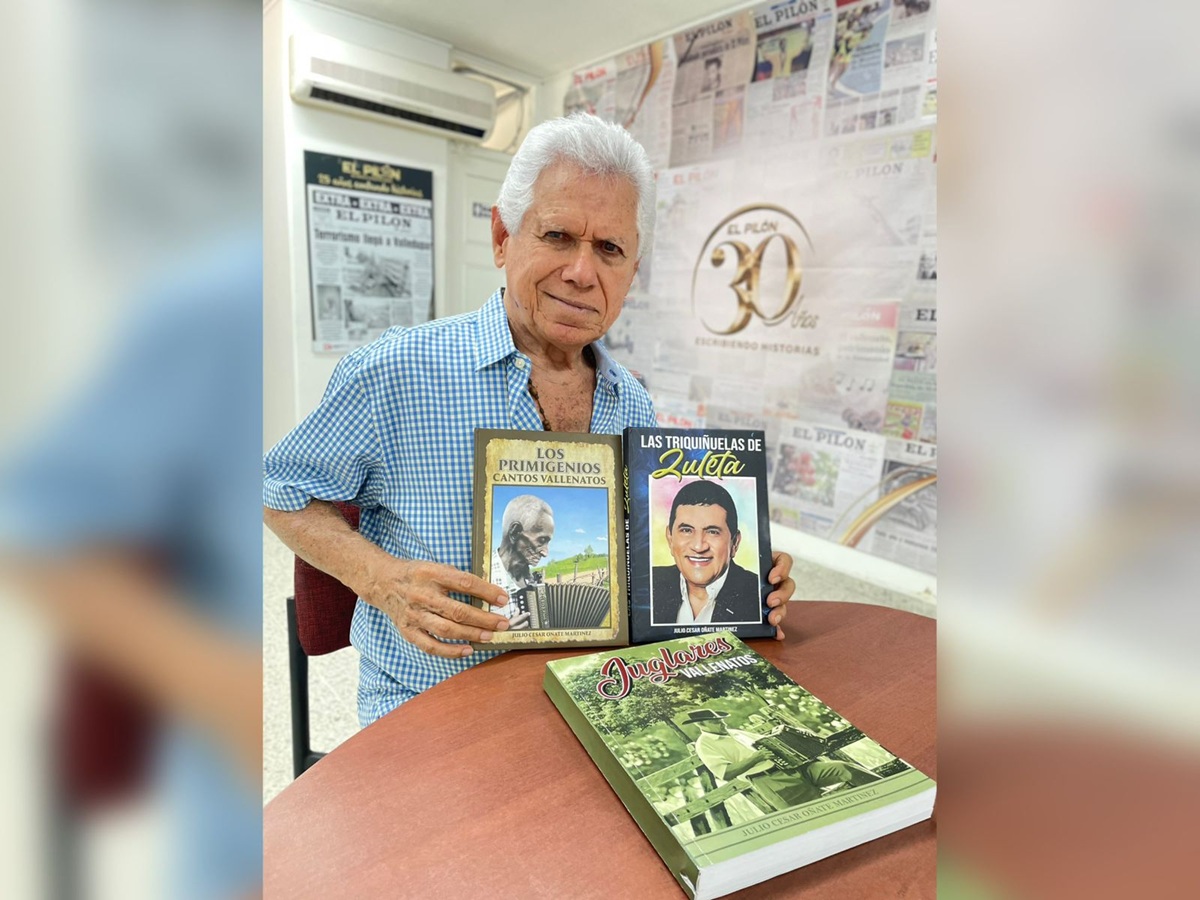 ¡Un récord! Julio Oñate Martínez presenta trilogía sobre la historia del vallenato tras 40 años de investigación