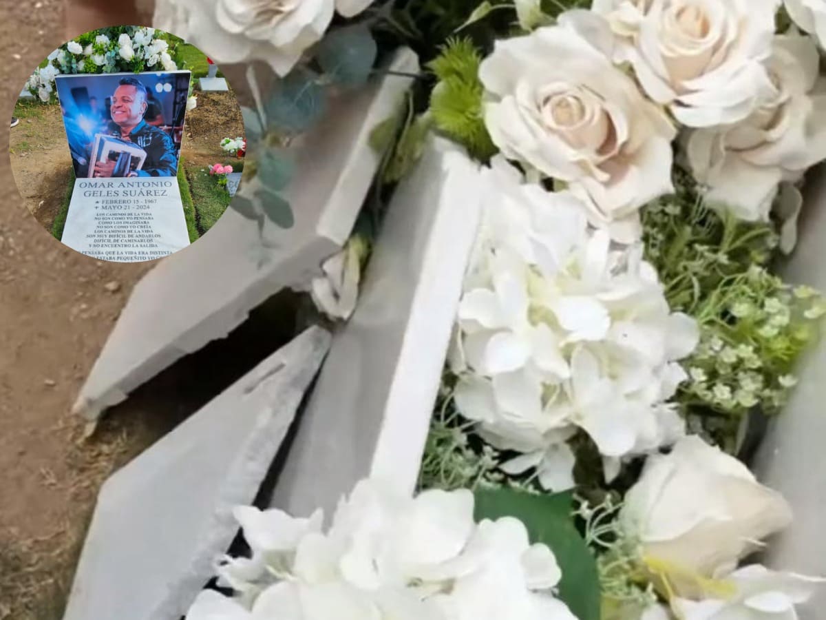 “Qué falta de cultura”: destruyeron la tumba de Omar Geles