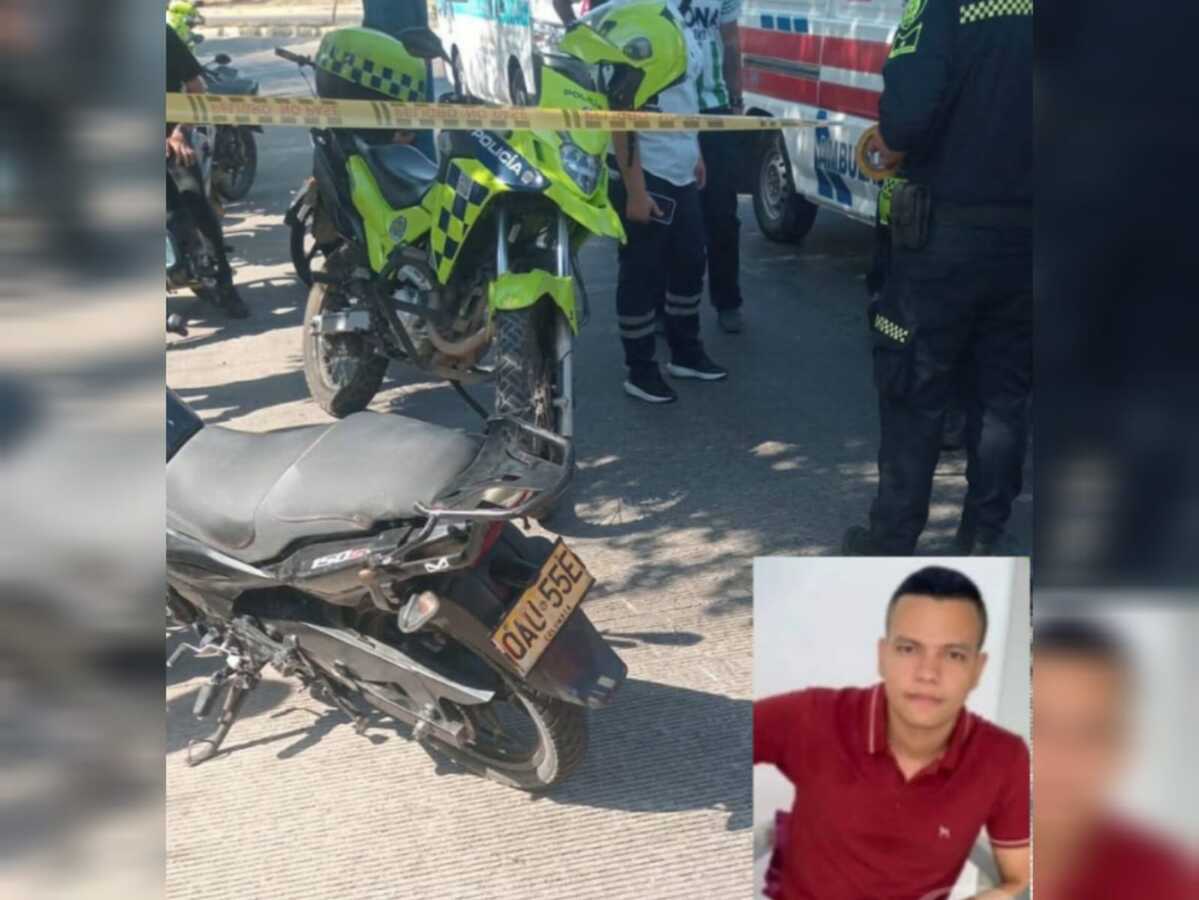 Tragedia vial en Valledupar: un muerto y un herido en choque entre moto y bus