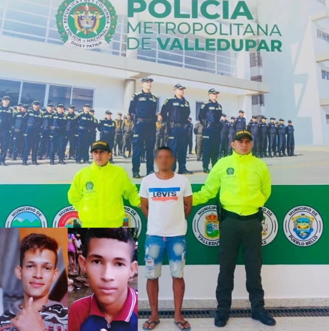 Capturan al presunto responsable del homicidio de dos hermanos en el sur de Valledupar