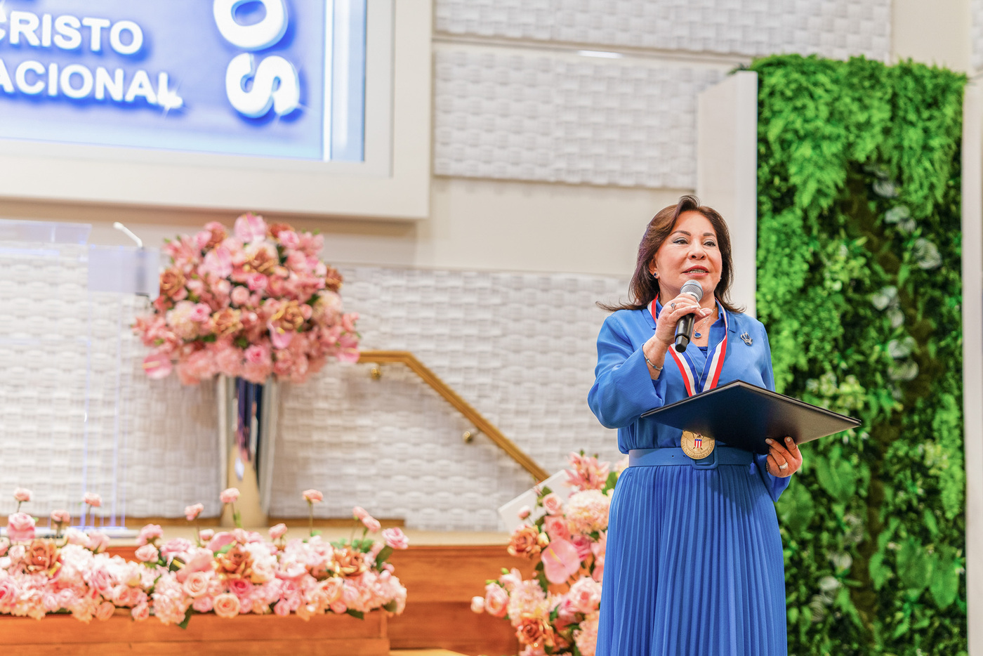 María Luisa Piraquive, máxima líder de la Iglesia de Dios, que construirá sede en Valledupar.