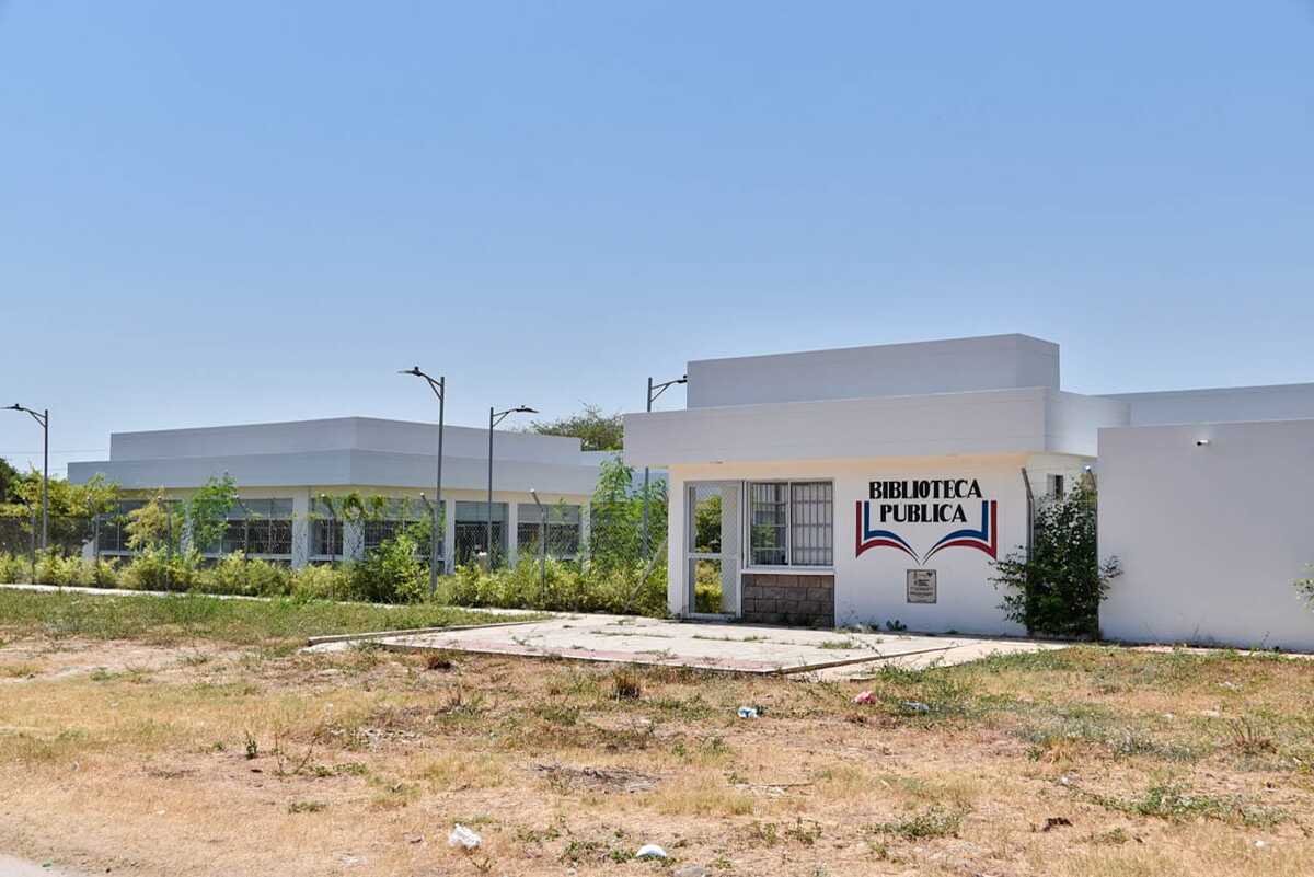 Biblioteca Pública El Arcoiris en la Urbanización Rafael Escalona, Comuna 4 de Valledupar. Foto: Jesús Ochoa.