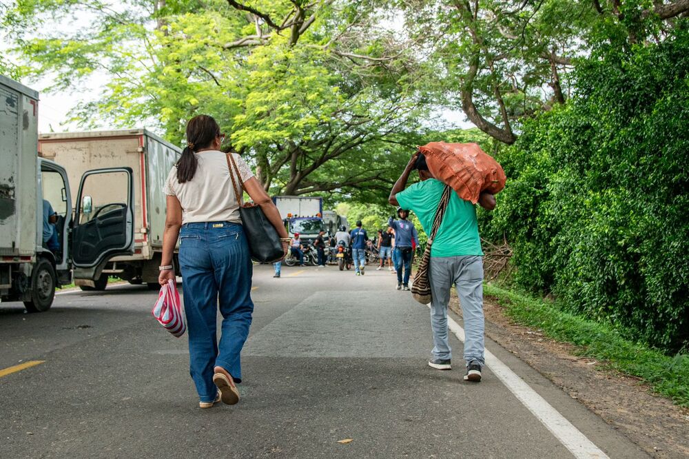 Foto referencia de bloqueos en Valledupar.