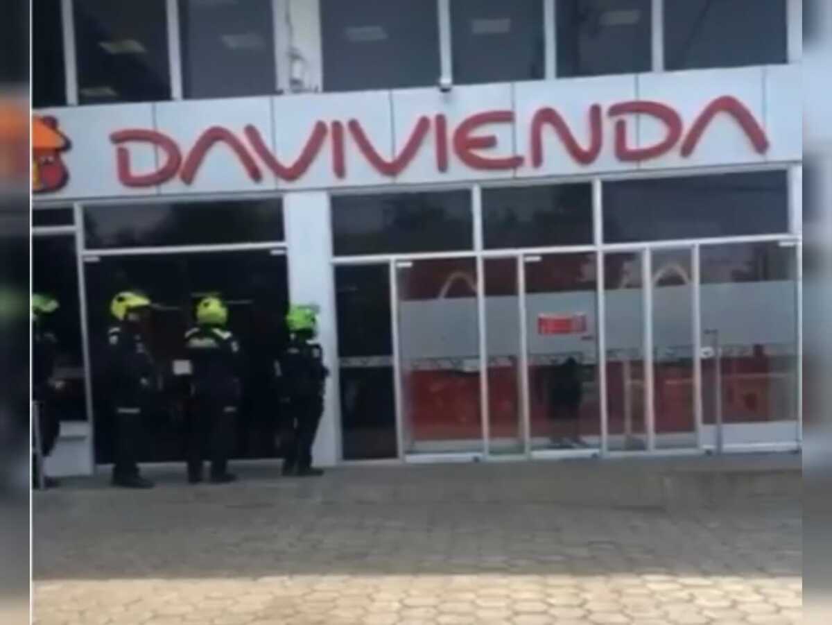 Delincuentes roban banco en Aguachica