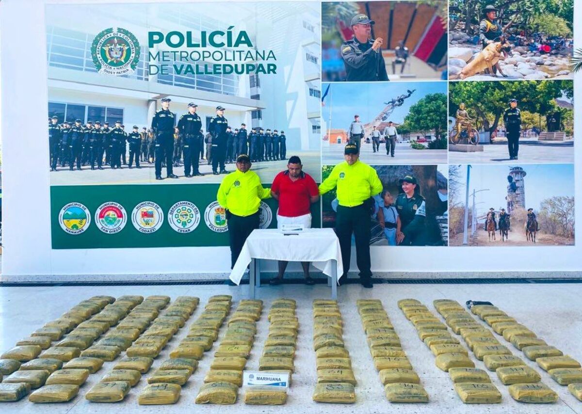 Capturan en Valledupar a hombre con 137.000 dosis de marihuana