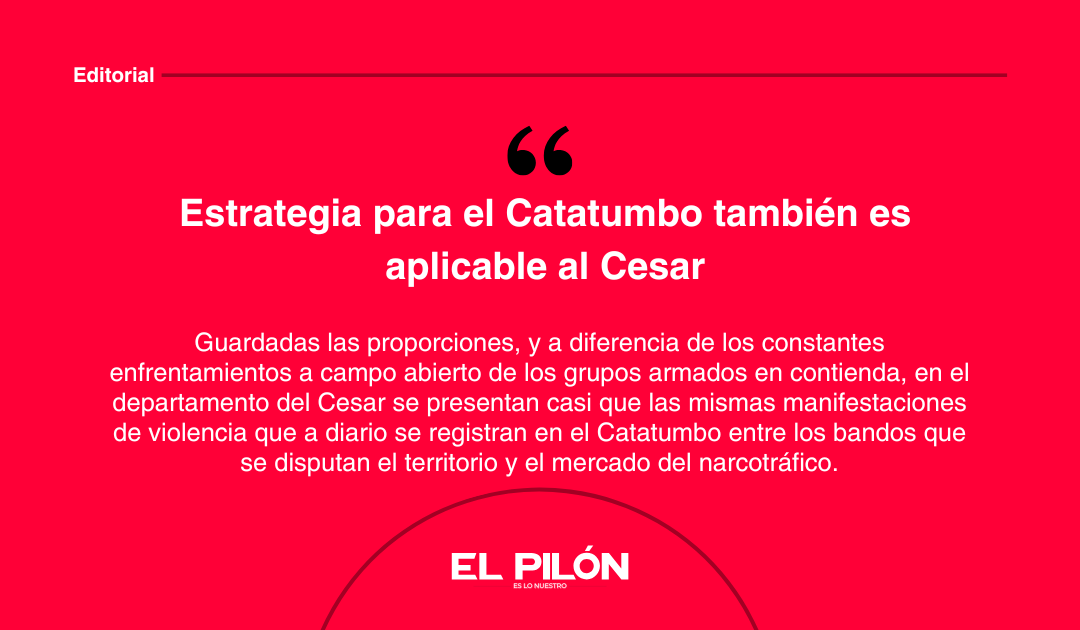 Estrategia para el Catatumbo también es aplicable al Cesar