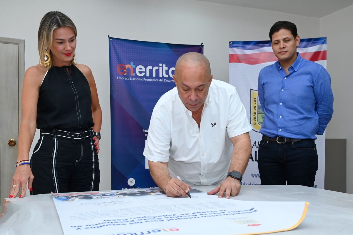 Alcaldía de Valledupar y ENTerritorio firman convenio para estructuración de la avenida Santo Eccehomo