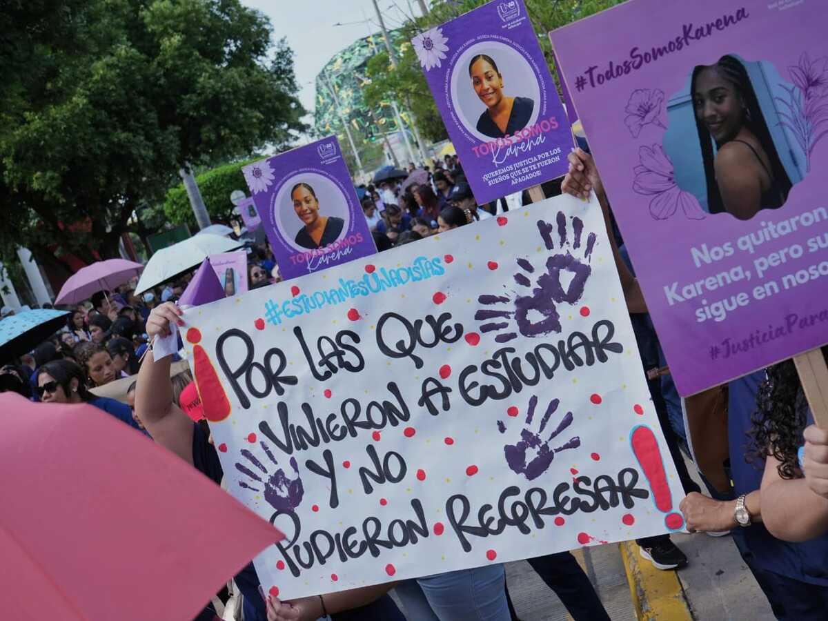 Uno de los casos sin resolver y determinar si es o no feminicidio, es el cruel crimen de la estudiante de la UNAD en octubre del 2024, la ciudad se movilizó para exigir justicia. Foto: Gobernación del Cesar.