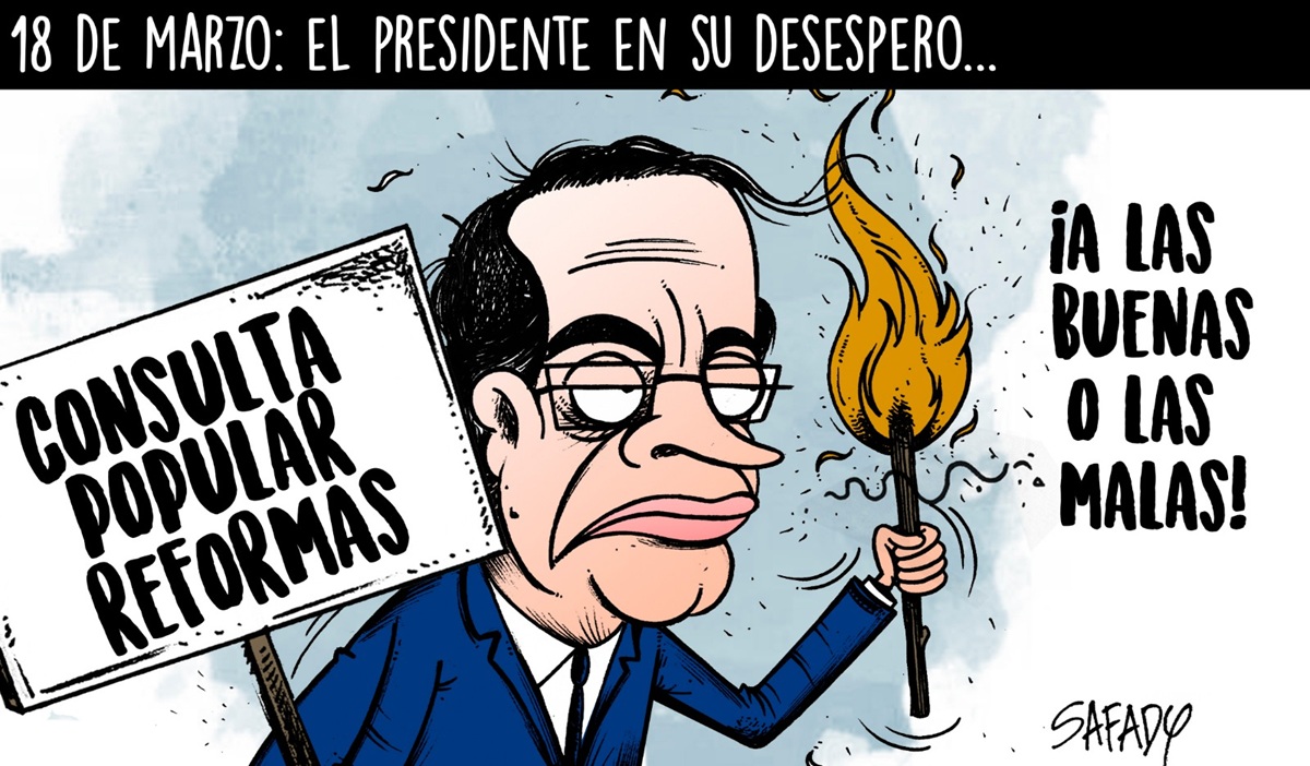 18 de marzo: el presidente en su desespero