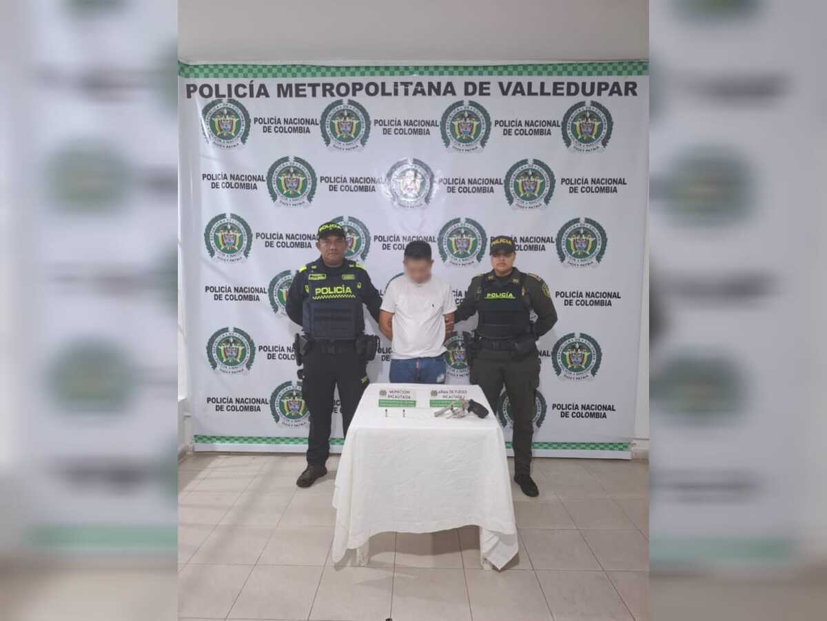 Capturado en Valledupar con un revólver en plena riña