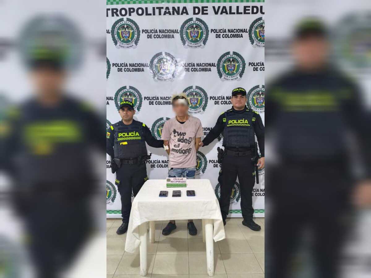 Capturado tras robar tres celulares en Valledupar
