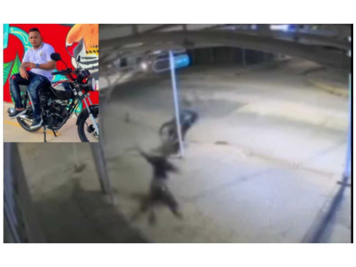 Cámaras captan accidente mortal de un motociclista en Valledupar: chocó contra una vivienda en La Nevada