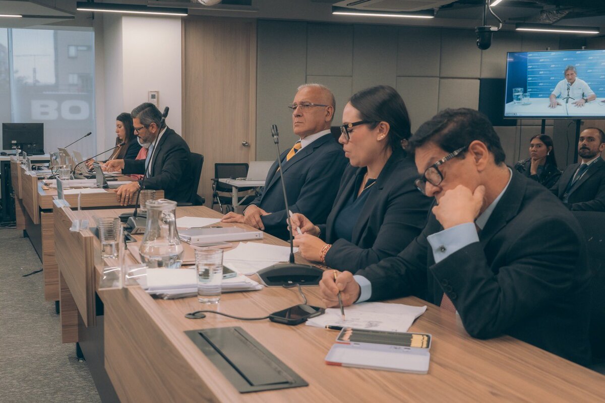 Testimonio no presencial del exgobernador del Cesar Bolaños en la Sección de Ausencia de Reconocimiento de la JEP. Foto: JEP.