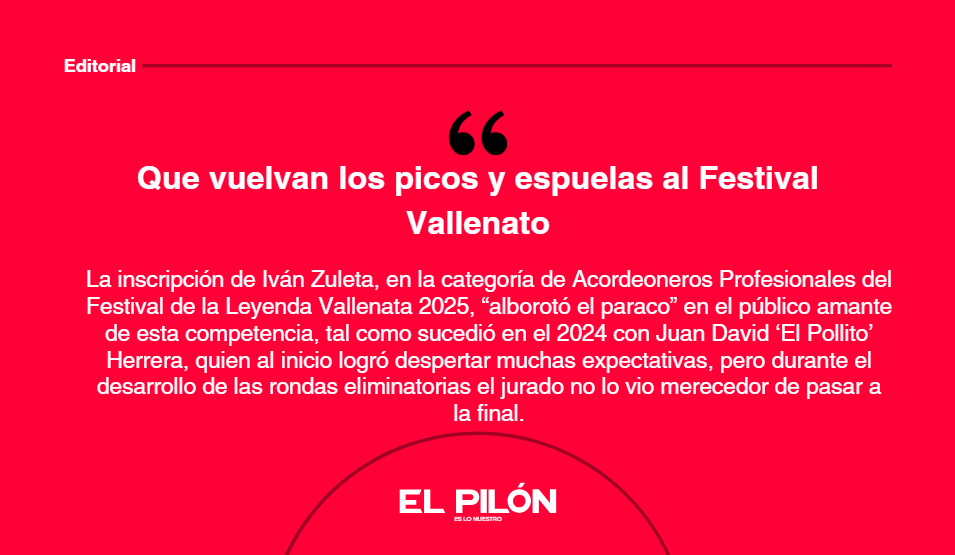 Que vuelvan los picos y espuelas al Festival Vallenato