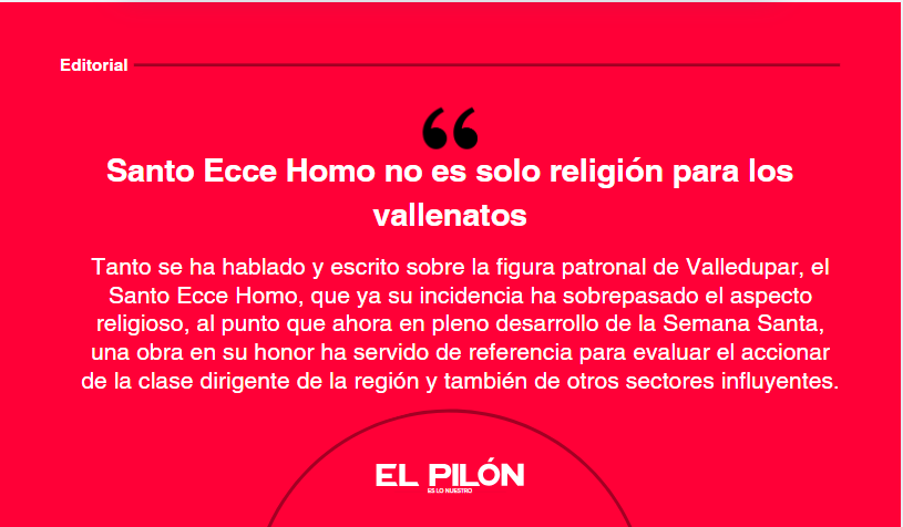 Santo Ecce Homo no es solo religión para los vallenatos