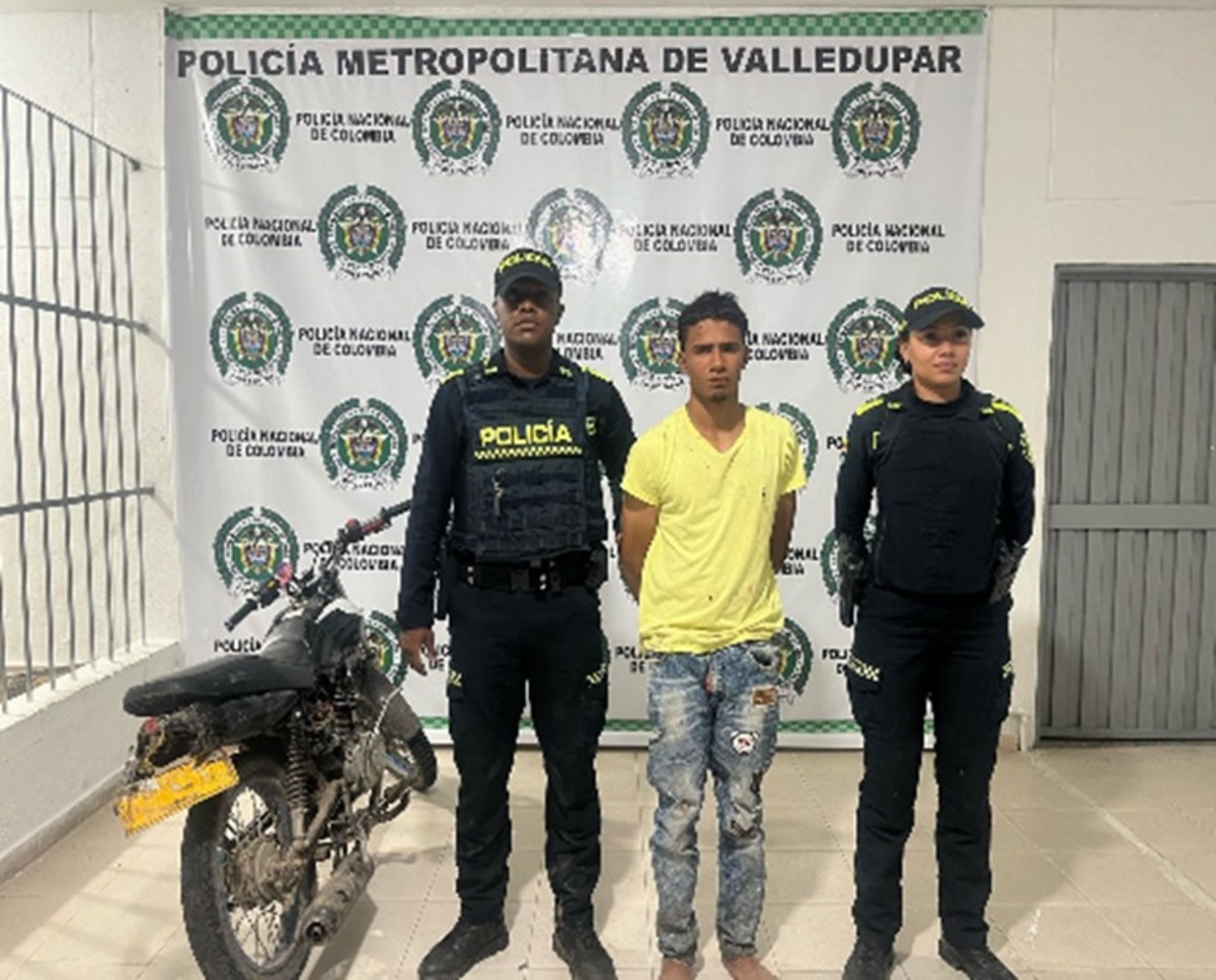 Persecución en La Nevada de Valledupar termina con dos capturados por hurto: uno de ellos es menor de edad