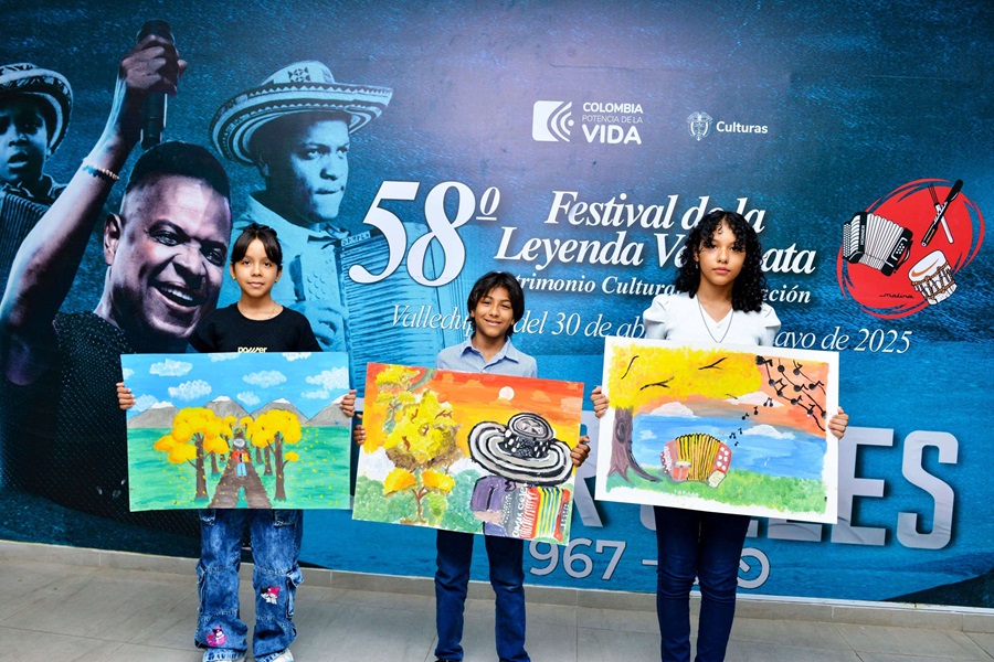 Estos son los ganadores del concurso ‘Los niños pintan el Festival de la Leyenda Vallenata’ 