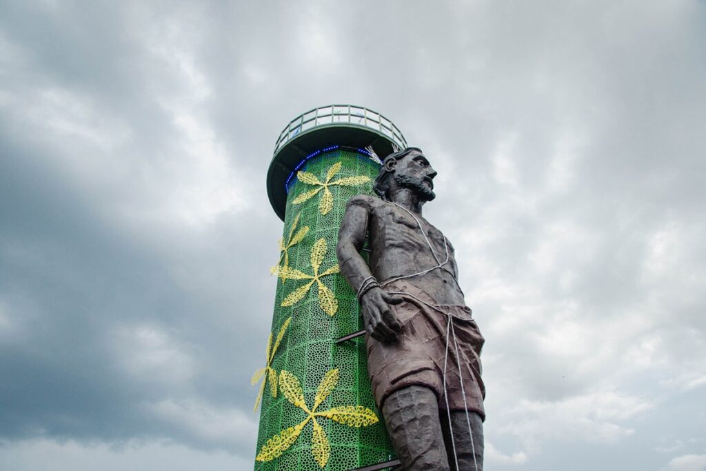 El mirador de Santo Ecce Homo es el nuevo sitio turístico religioso de Valledupar.  FOTO: JESÚS OCHOA/ EL PILÓN. 
