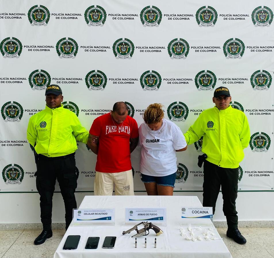 Microtráfico y porte ilegal de armas: cuatro capturados en el barrio Mareigua de Valledupar.