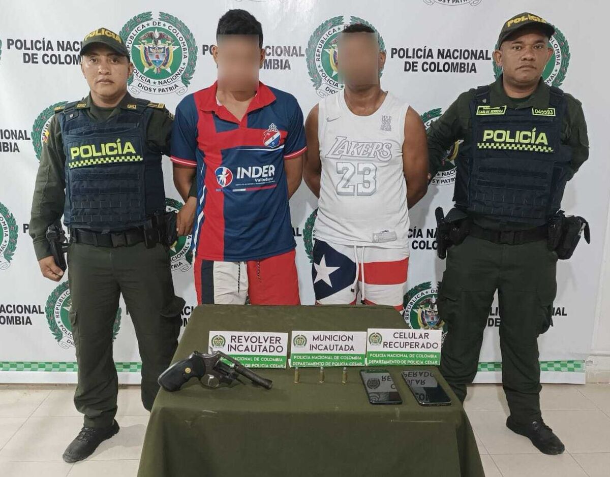 Gracias al rastreo en tiempo real, caen dos hombres por robo de celulares en Valledupar