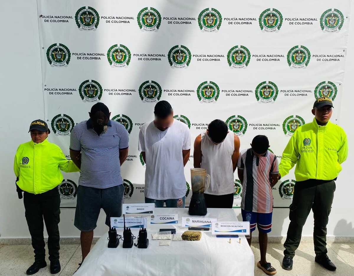 Caen cuatro presuntos expendedores de droga en La Paz