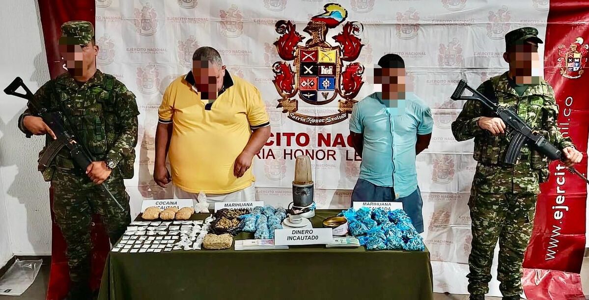 Ejército capturó a dos presuntos miembros del Clan del Golfo en Valledupar: incautan marihuana y cocaína