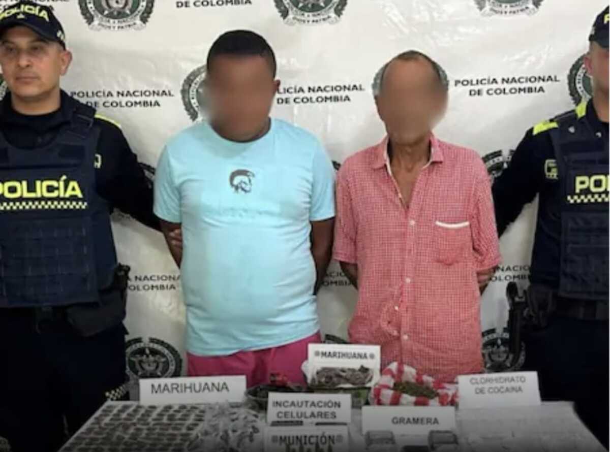 Capturan a dos presuntos miembros del Clan del Golfo en El Paso encargados del narcomenudeo