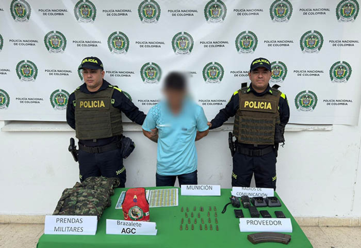Capturan en Aguachica a presunto miembro del Clan del Golfo