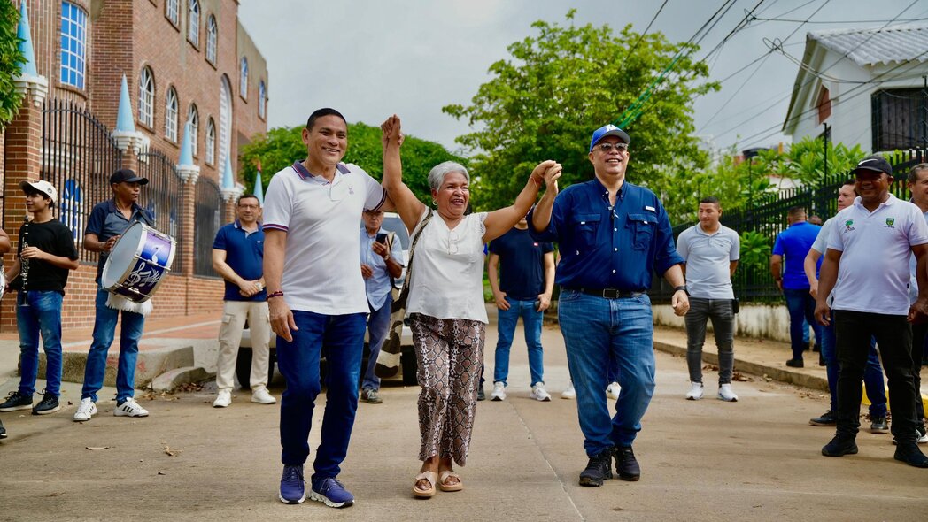 Senador Didier Lobo y el alcalde Ernesto Orozco