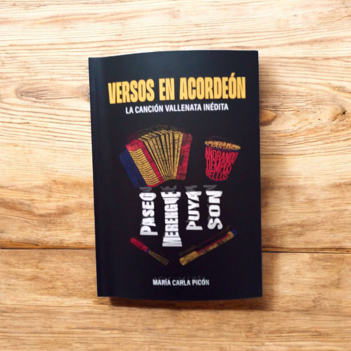 Versos en acordeón de María Carla Picón.