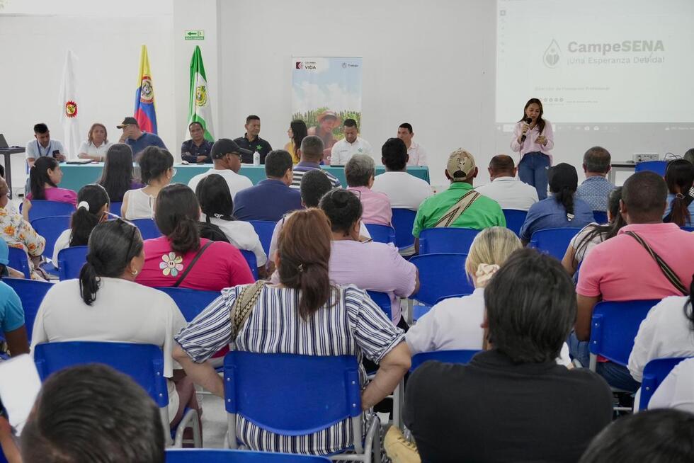 Regional Cesar del SENA realizó Asamblea General de Organizaciones Campesinas