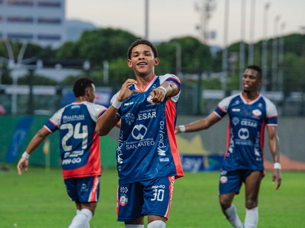 Él es Jhon Valoyes, el juvenil de Alianza Valledupar que marcó su primer gol profesional con 16 años