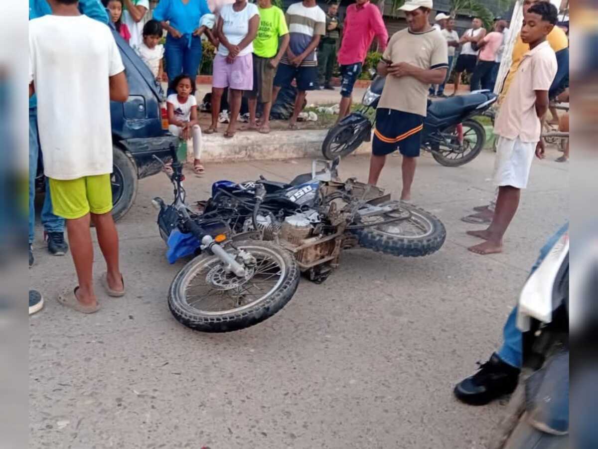 Adolescente de 12 años muere al accidentarse en moto en Tamalameque