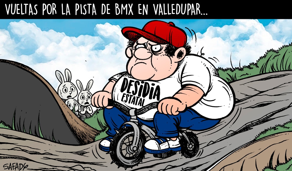 Vueltas por la pista de BMX en Valledupar
