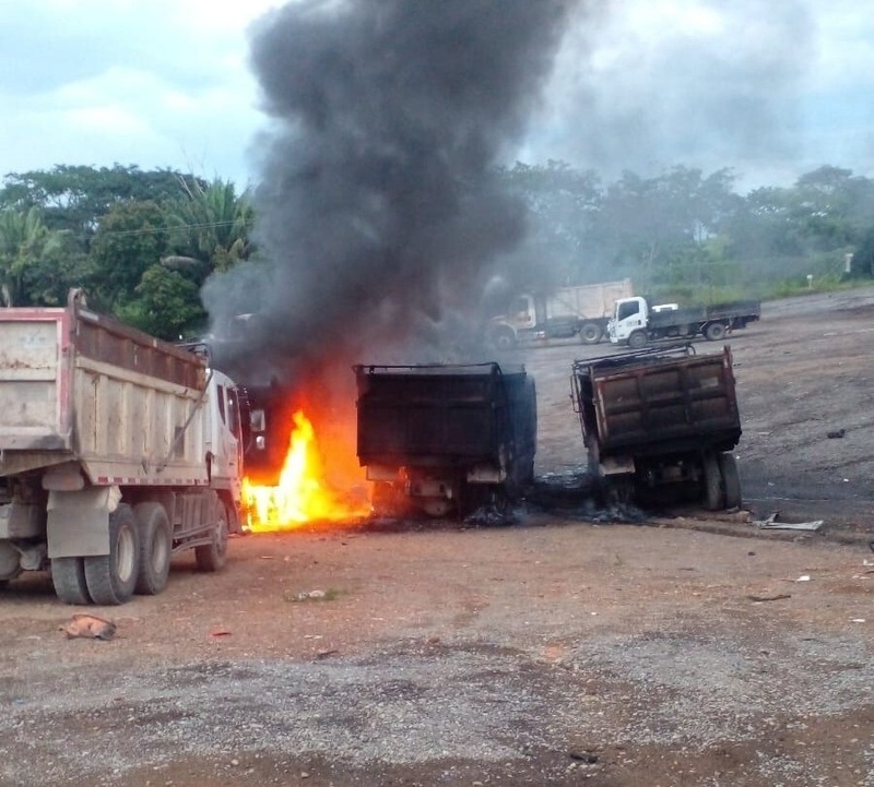 Millonarias pérdidas  tras atentado contra la concesión Autopista del Río Grande en Pelaya