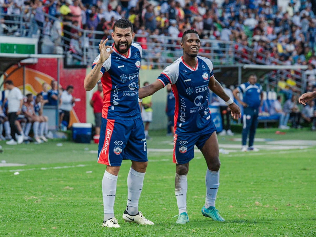 Alianza Valledupar cerró su participación en la Liga Betplay I-2025 goleando a Santa Fe. (Foto: Jesús Ochoa)
