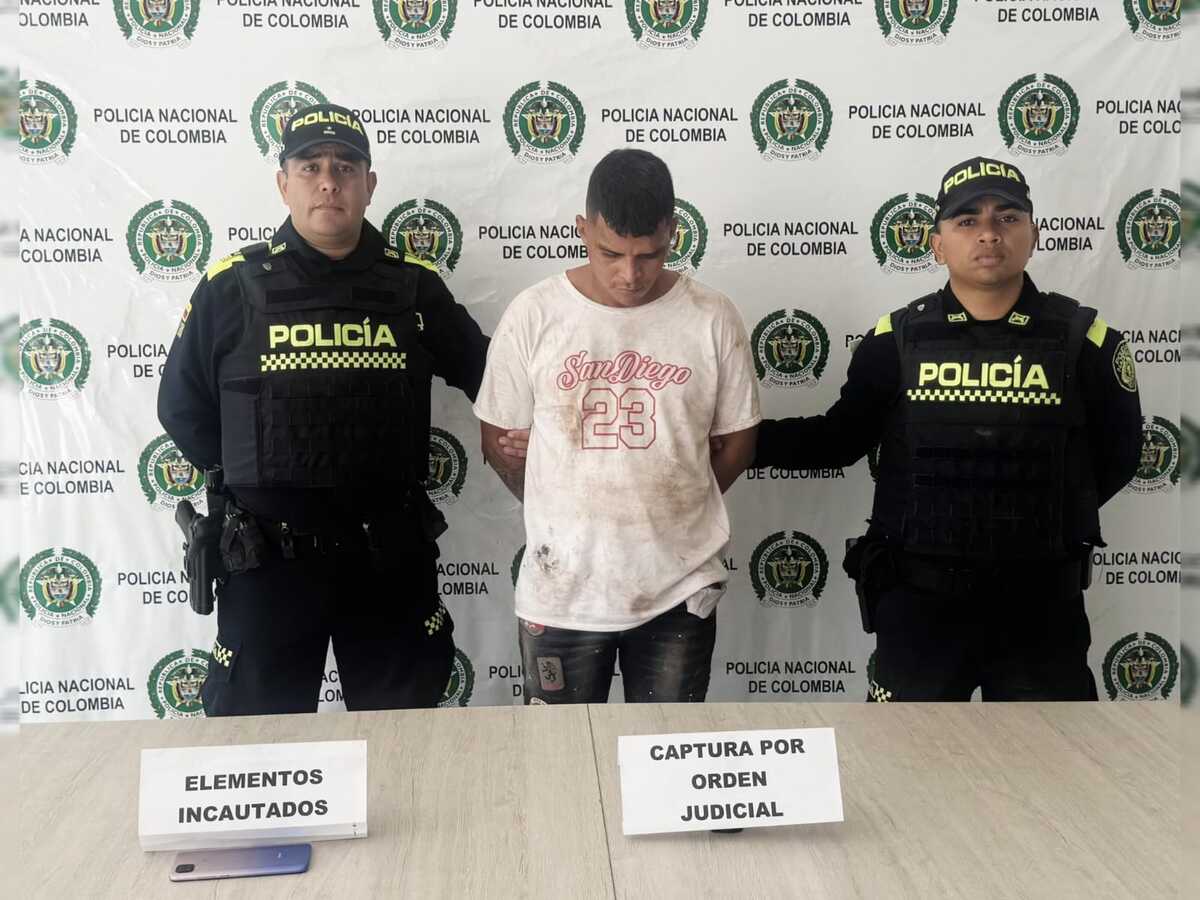 Policía capturó a hombre con 11 anotaciones judiciales vinculado a crimen en Codazzi