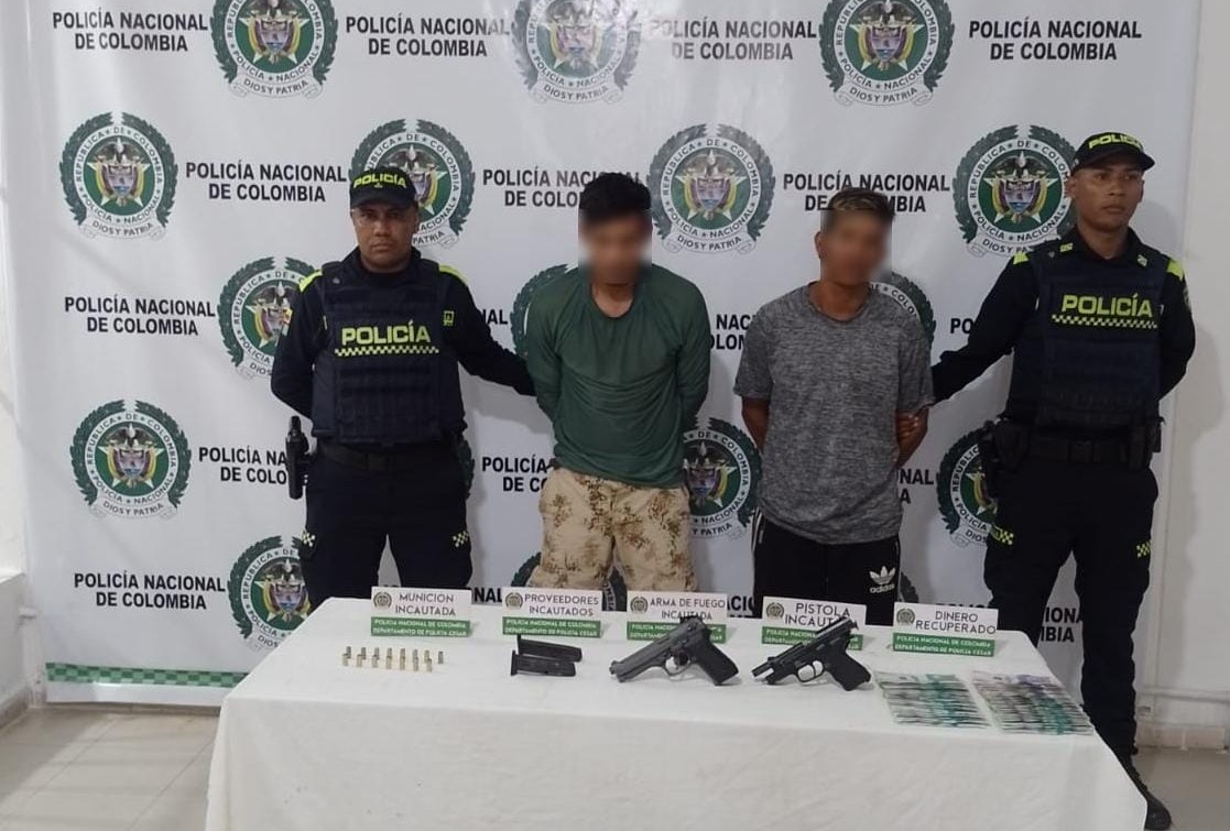 Capturan a dos hombres tras robar $20 millones de una vivienda en Valledupar
