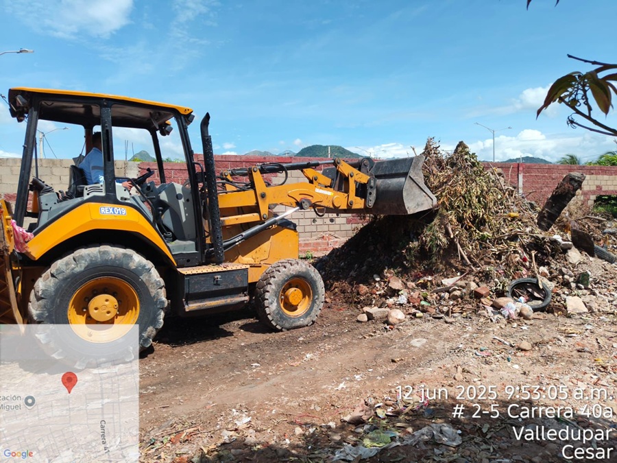 Aseo del Norte interviene puntos críticos de Valledupar: han recolectado 427 toneladas de residuos en junio