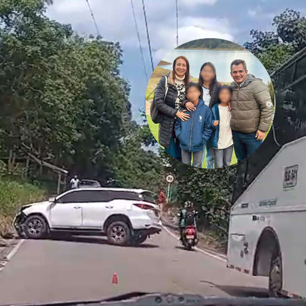 Alfonso Campo y su familia sufrieron un accidente.