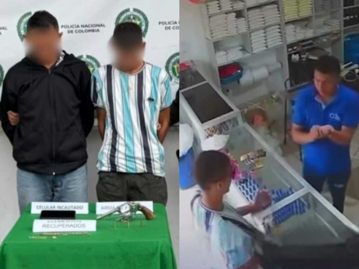 Atraco en local comercial de Aguachica quedó grabado en cámaras de seguridad: delincuentes fueron capturados