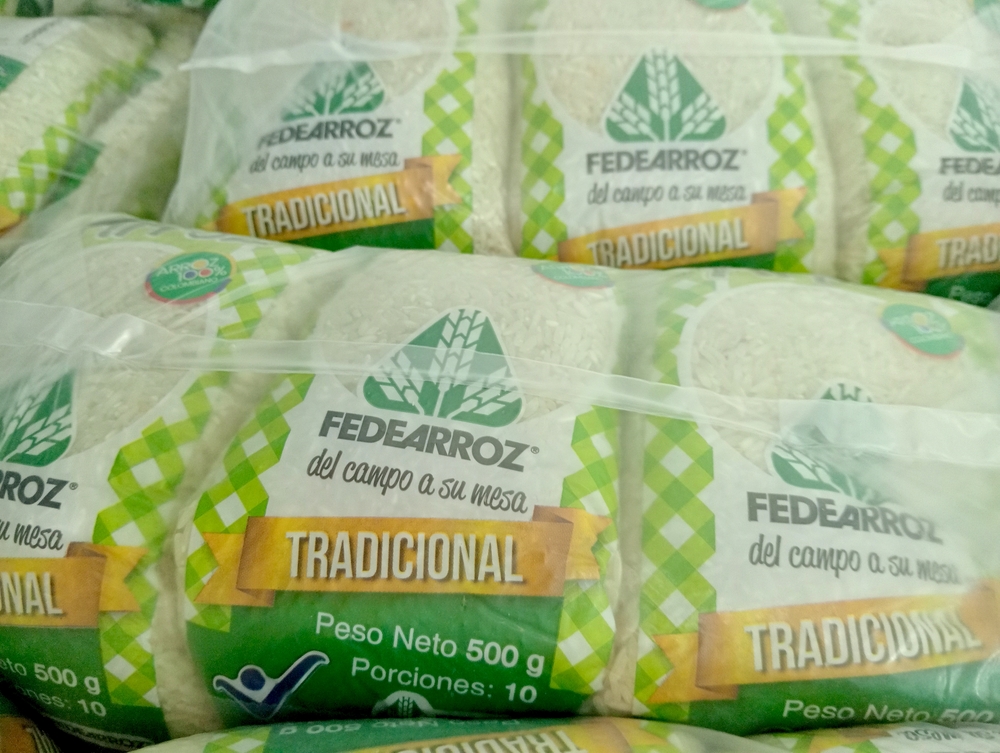 Arrobas de Fedearroz Tradicional listas para su distribución. Foto: EL PILÓN.